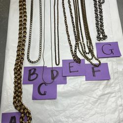 Various Chain Necklaces