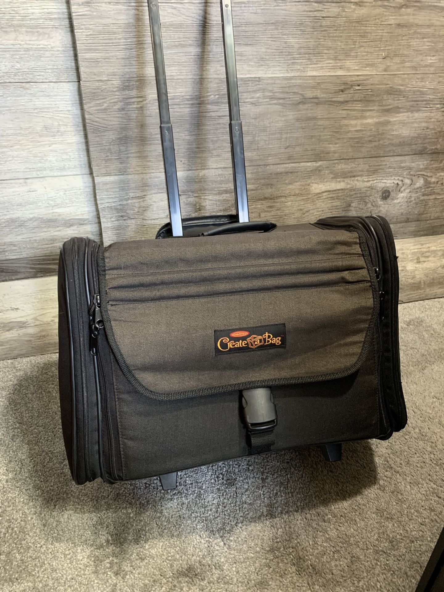 Generations Create A Bag Travel Rolling Scrapbooking Craft Storage Organizer For Arts and Crafts