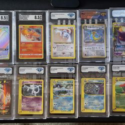 Graded Pokemon Cards, DM With Offers! Charizard, Pikachu, Blastoise, And The Boys!