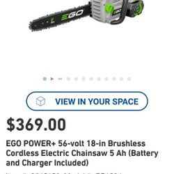 18" Cordless Chain Saw
