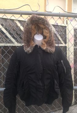 Fur hoodie jacket