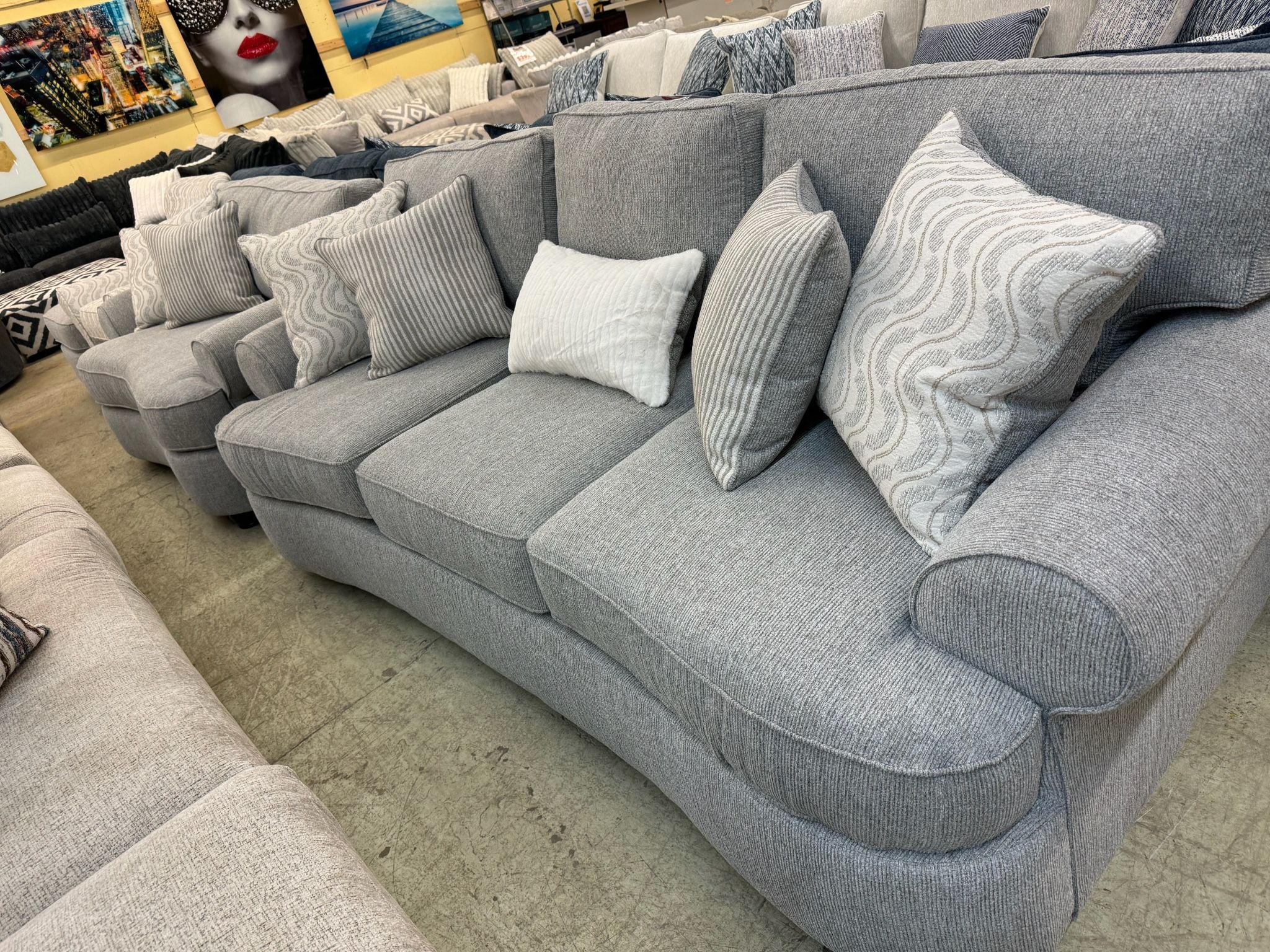 No Credit Needed Financing Available For This Stylish New Sofa & Jumbo Chair!