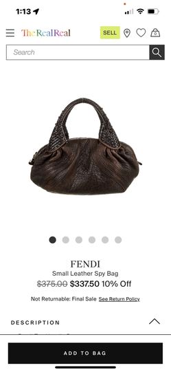 AUTHENTIC FENDI Spy Bag On SALE for Sale in Palm Desert CA OfferUp
