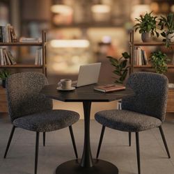 Side Table And 2 Accent Chairs 