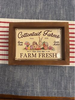 Bunny Farm fresh sign