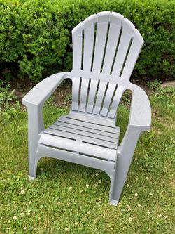 Plastic Adirondack chair