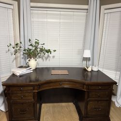Solid Wood Executive Desk - Aspenhome Hawthorne 66” Desk