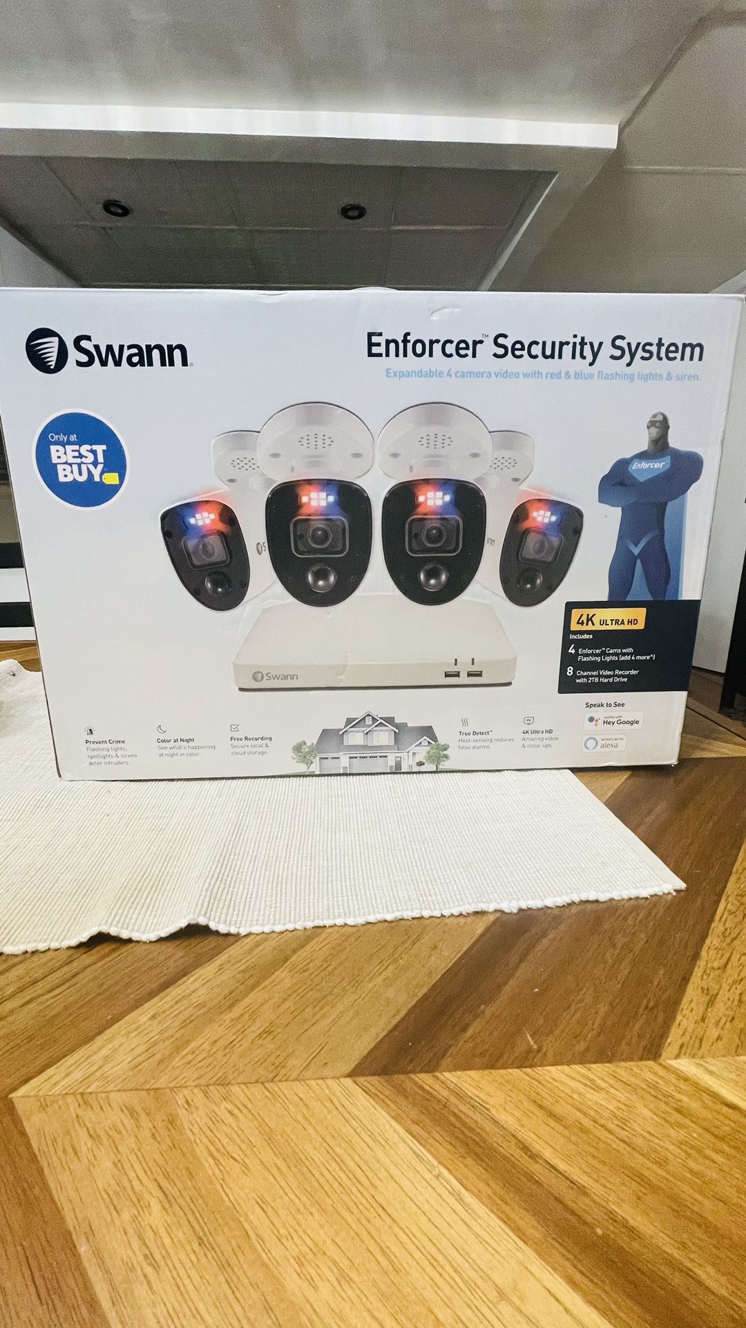 Swann Enforcer 8-Channel, 4-Camera Indoor/Outdoor Wired 4K UHD 2TB DVR Home Security Take a look at my other ads, maybe you can find a product that w