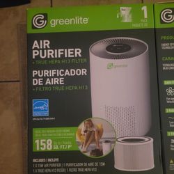 Greenlite Air Purifier with a True HEPA H13 Filter.