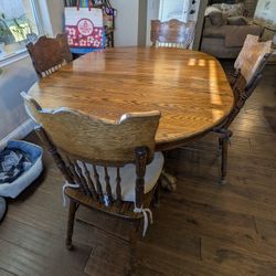 Real Oak Table And Chairs