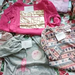 Baby Girl Shirts And Onesies 6-18 Month