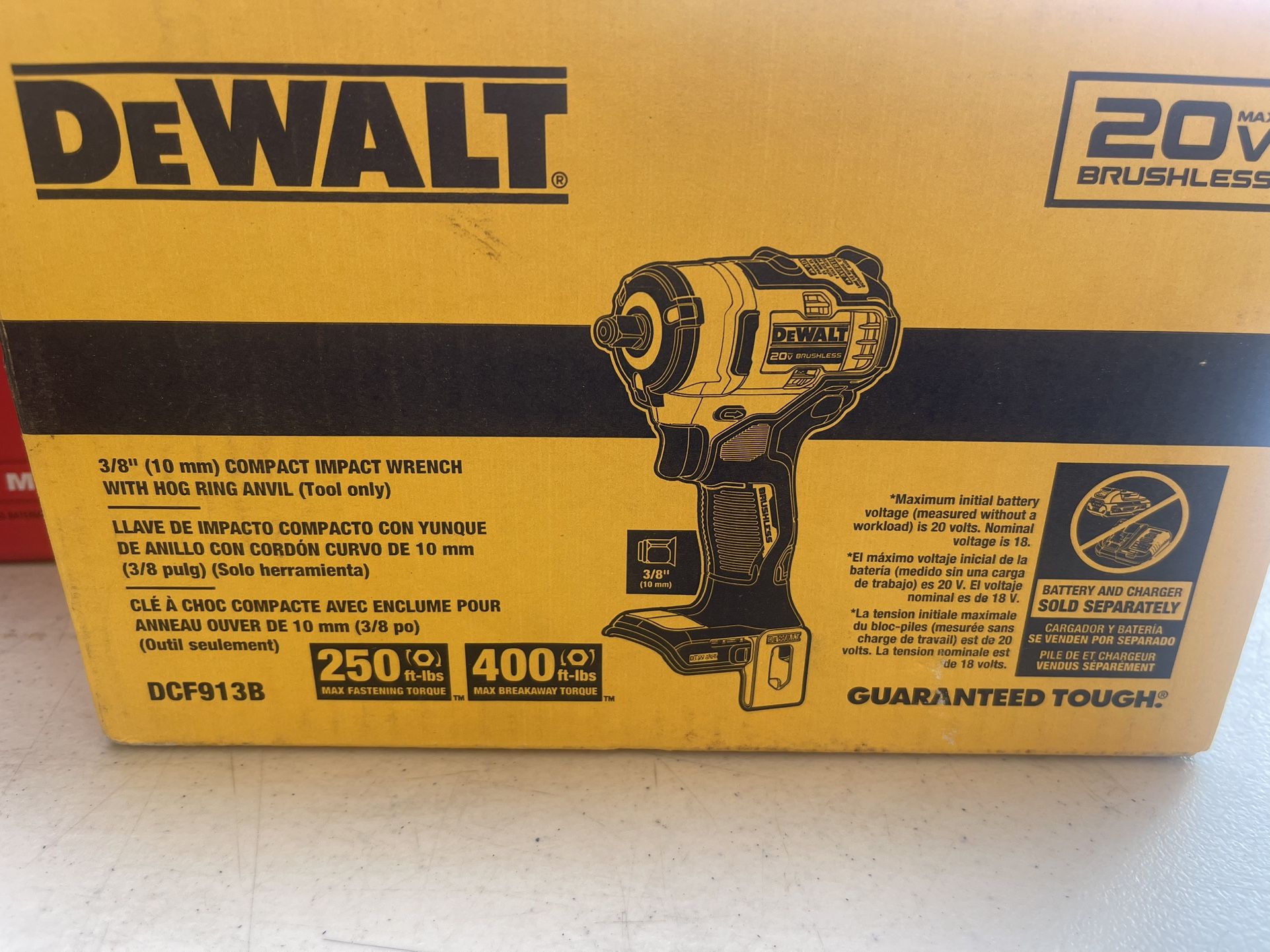 DEWALT 3/8 COMPACT IMPACT WRENCH #DCF913 ((TOOL ONLY)))