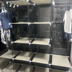 Armario  de Tela  Gris 