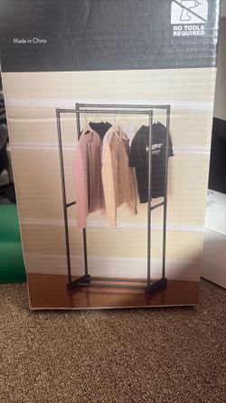 Metal clothing rack
