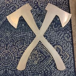 Decorative Crossed Axes Wall Art