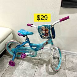Disney Frozen kids girl bike 16” with trainning wheels / Bicicleta niña