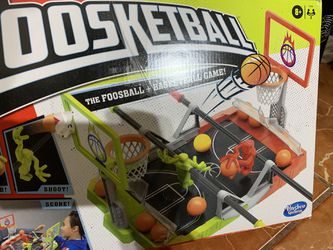 Hasbro Gaming- Foosketball Game, The Foosball Plus Basketball
