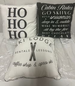 New: target 3 pack 14” Christmas pillows
