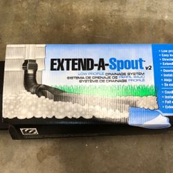 Extender for spout, water drainage for outdoors