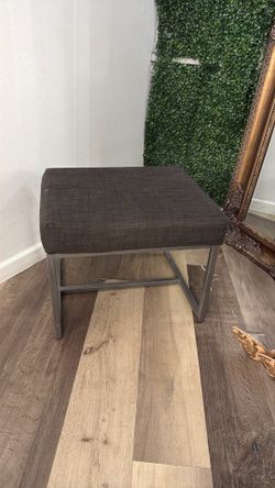 Fabric and metal ottoman - 2 pieces