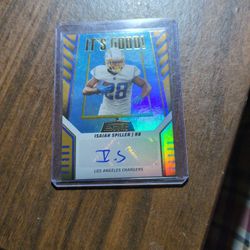 ISAIAH SPILLER AUTO FOOTBALL CARD.