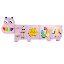 New Hippo Wooden Kids Activity Busy Board