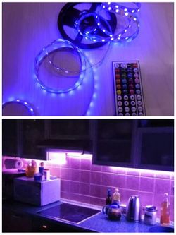 *Firm Price* 16.4 feet RGB LED Strip Light 5050 SMD Diode RGB Tape Waterproof Flexible LED Ribbon 30D/M With Remote Controller + DC12V Power Adapter