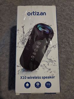 Ortizan X10 Portable Bluetooth Speaker, IPX7 Waterproof, Wireless
