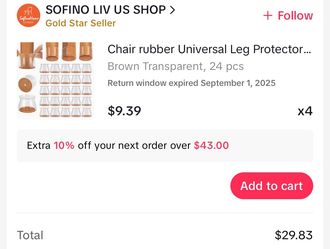 Round leg protectors- new