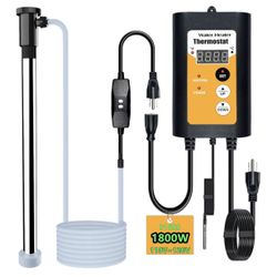 Jniceantai 240v 3000W portable fully submersible electric pool and hot tub immersion water heater