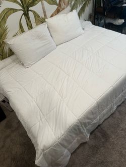 Queen Mattress (12”, Memory Foam) + Platform Bed Frame — No Headboard