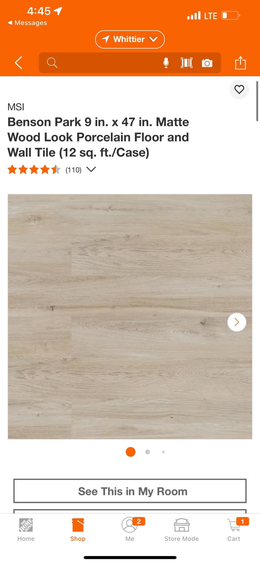MSI Benson Park 9 in. x 47 in. Matte Wood Look Porcelain Floor and Wall Tile (12 sq. ft./Case)