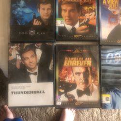 James Bond DVD Lot