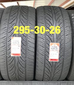 2 used tires 295/30/26 WinRun