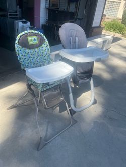2 baby Highchair foldable $30 each