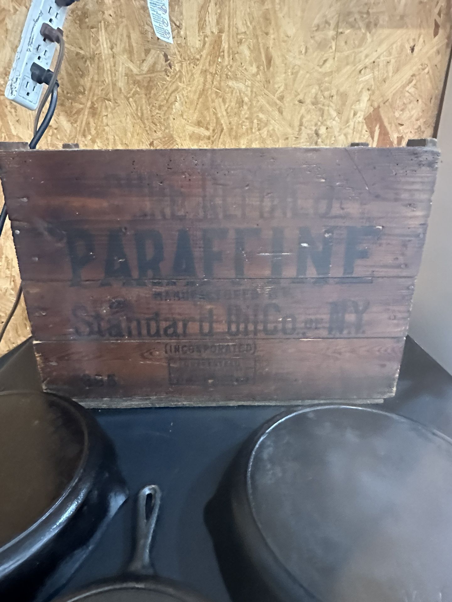 Early Standard Oil Wooden Crate 