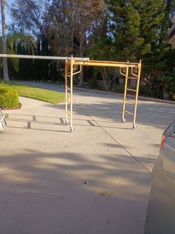Rolling Scaffold Work Platform on Casters