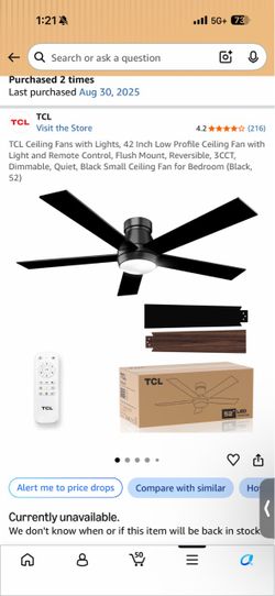 Ceiling fans (black)