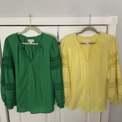 2 Velvet by Graham & Spencer Lace L/S Tops