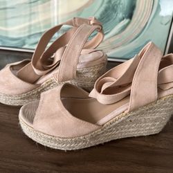 Pink Wedge Heels