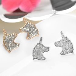 Pretty Unicorn Stud Earrings