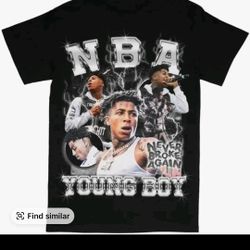Hip Hop T Shirt  Vintage NBA Youngboy 