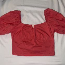 Coral Orange Top - Small
