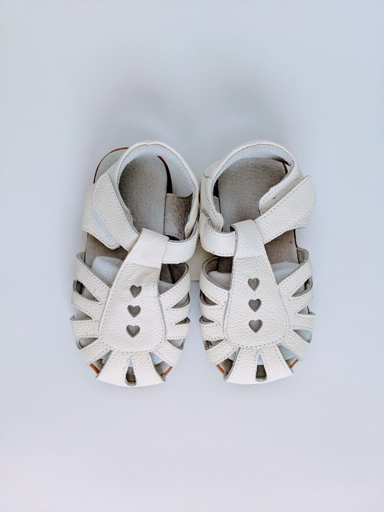 White Leather Sandals