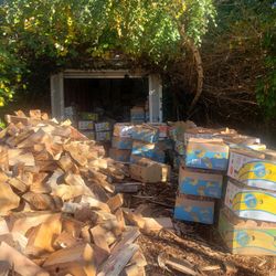 Firewood Bundles In A Banana Box Double A Store Bundle Clean And Ready To Burn 🔥 