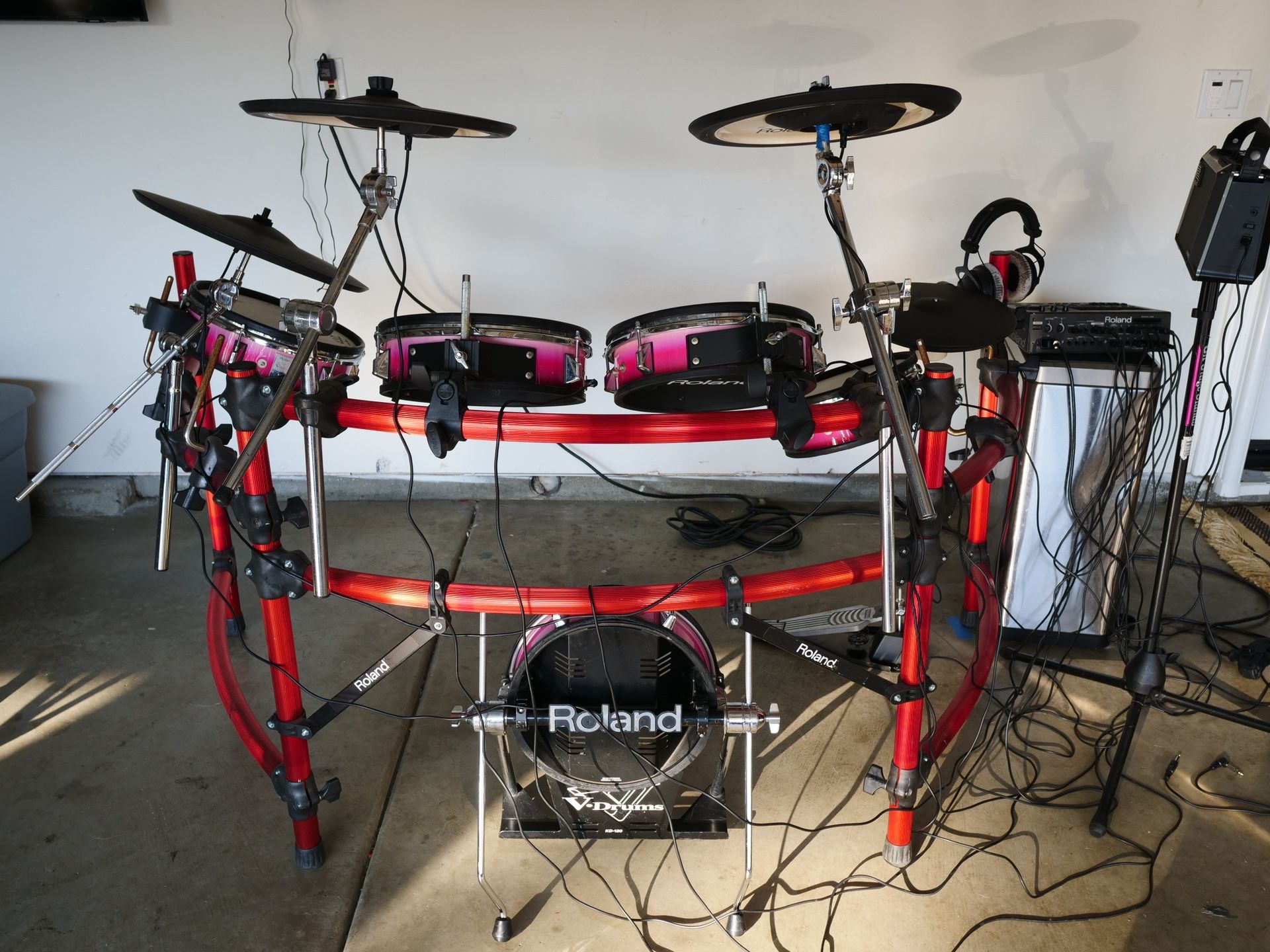 Roland TD-10 VDrums Red With Case!