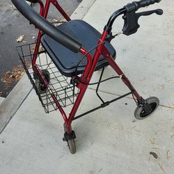 Semi-New Adult Walker With Basket 