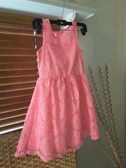 GIRLS CORAL DRESS