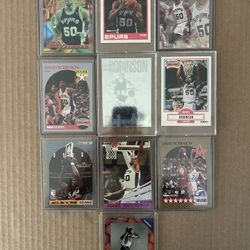 “The ADMIRAL”  “David Robinson” (10)Card LOT.  Rookies,Refractor, Inserts, Hologram, Beam Team! + 1-Sealed Action Photo!!!NM/M!!!😎 