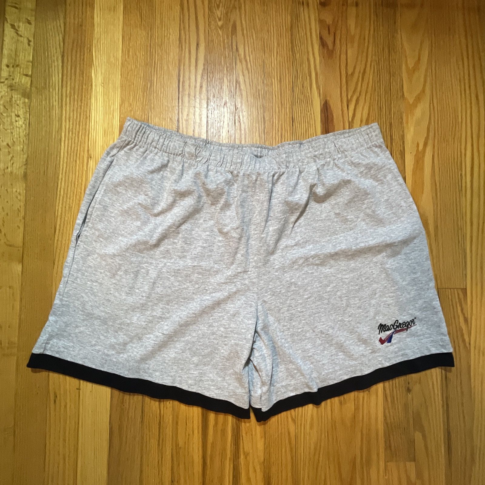 MACGREGOR GYM BASKETBALL ATHLETIC LOGO Shorts Size 2X XXL - HEATHER GRAY - RARE